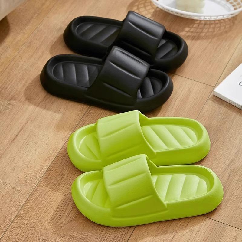 Home slippers men's summer eva thick-bottomed non-slip bathroom home wear new deodorant cool slippers women