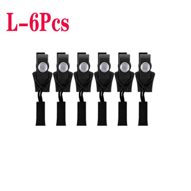

1/6/12 шт. Универсальный комплект для ремонта молнии, быстрая мгновенная съемная головка молнии, сменный слайдер для молнии 3 разных размеров L 6PCS