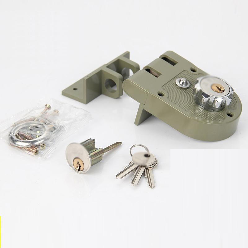 1PCS Bedroom Wooden Door Lock Home Anti-theft Lockset Old-fashioned Tiger Tooth Mechanical Lock Zinc Alloy Security Door Lock