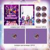 12 Stück KPop Dämonenjäger Party Einladungskarte Anime Einseitig Kinder Geburtstag Grußkarte Einladungskarte Party Dekoration
