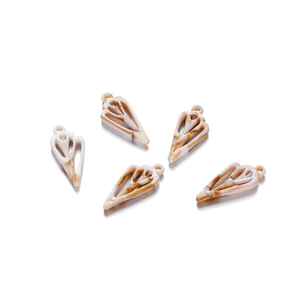 10/20Pcs/Lot Mix Acrylic Shell Conch Starfish Charm Pendants for DIY Women Earring Bracelet Necklace Jewelry Making Accessories