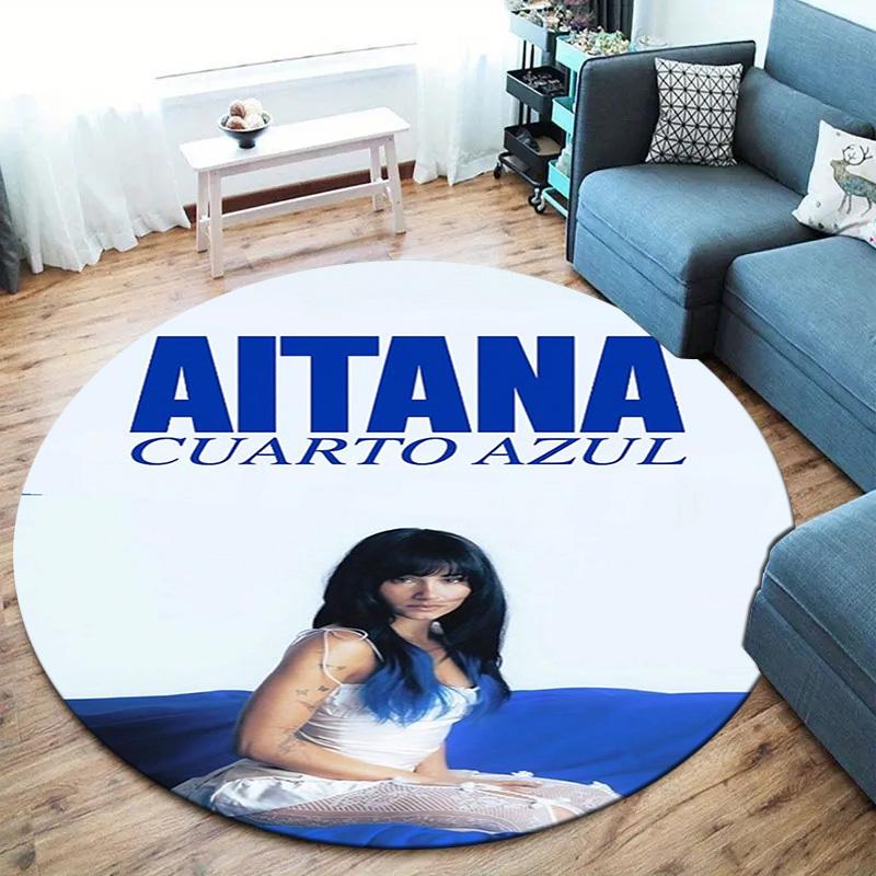 Aitana Round Area Rug,Carpet Rug for Living Room Bedroom Sofa Playroom Decor,Non-slip Floor Mat