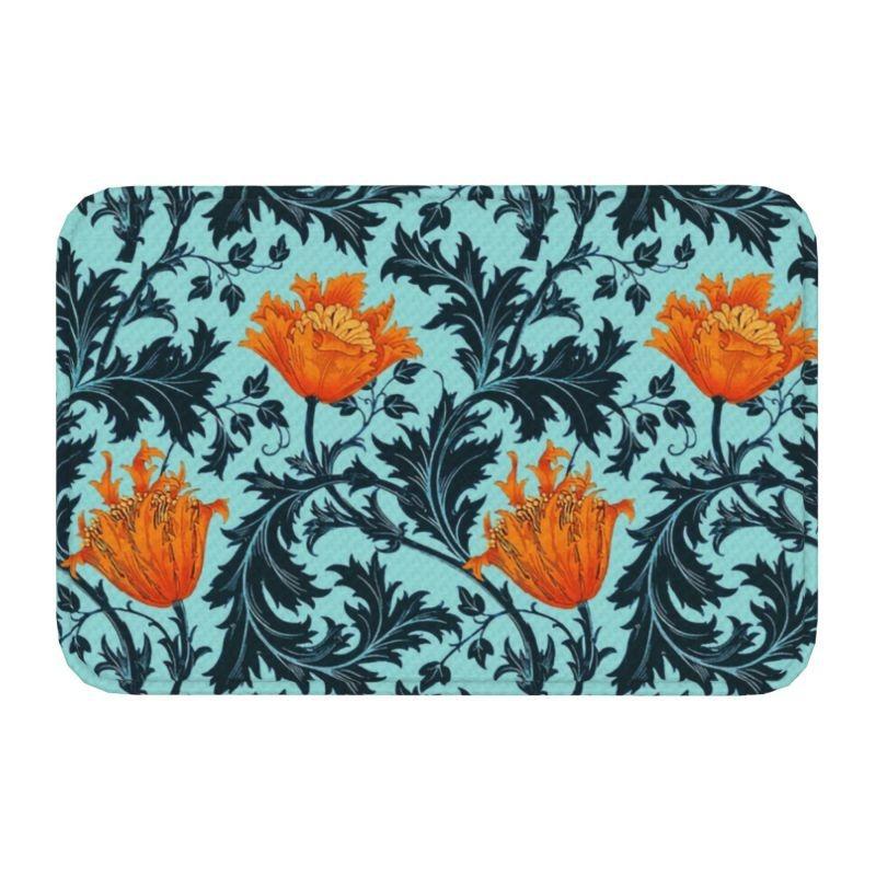 William Morris  Rug Front Floor Door Entrance Mats Indoor Textile Pattern Bath Kitchen Doormat Balcony Carpet Non-slip Floor Mat