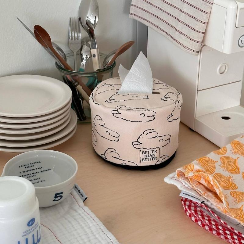 Bowknot Tissue Paper Storage Box Roll Paper Tissue Case Holder Car Napkin Tissue Box Living Room Table Decor Home Organizer