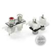 Exclusive 1Pc Female Audio Jack with Gold Connector, 2/4/6Holes Stereo Input, AV Socket Perfectly Sealed at 90/180 Degrees.