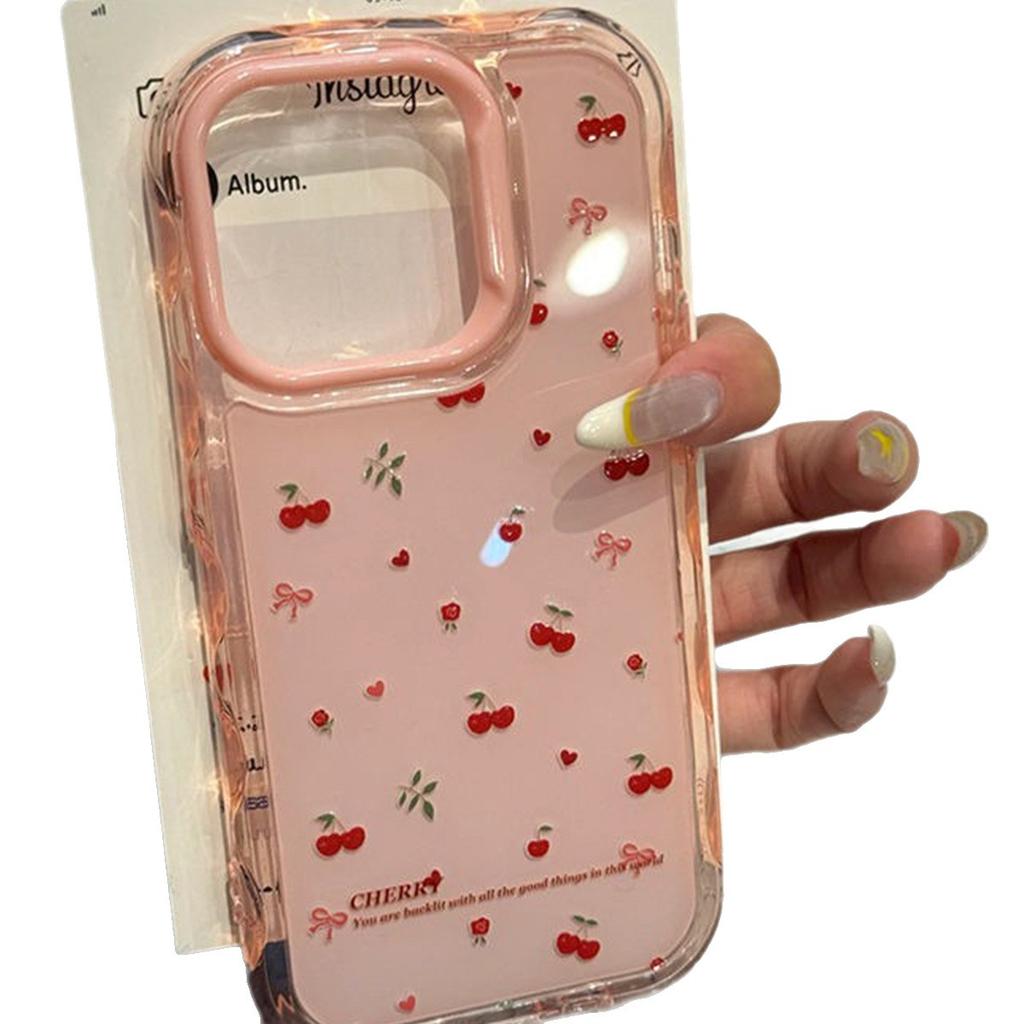 Cartoon 3-in-1 Phone Case for Apple Silicone Soft Side Case Transparent Acrylic for Apple Phone Protective Case High Quality