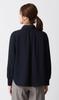 High-neck Bowtie Blouse [2-way] [long Sleeves]