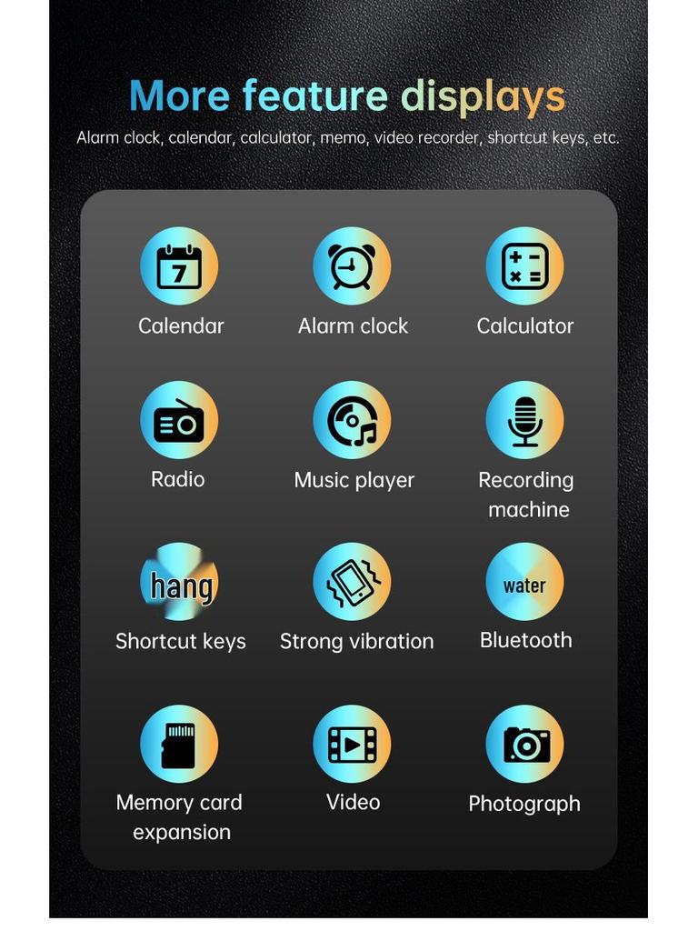 Robustes 2G Seniorenhandy mit Dual-SIM, Seitentaste, Taschenlampe, Kamera und Typ-C-Laden