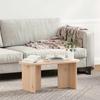 Natural Coffee Table 80 x 39.5 x 35 cm Solid Pine Wood