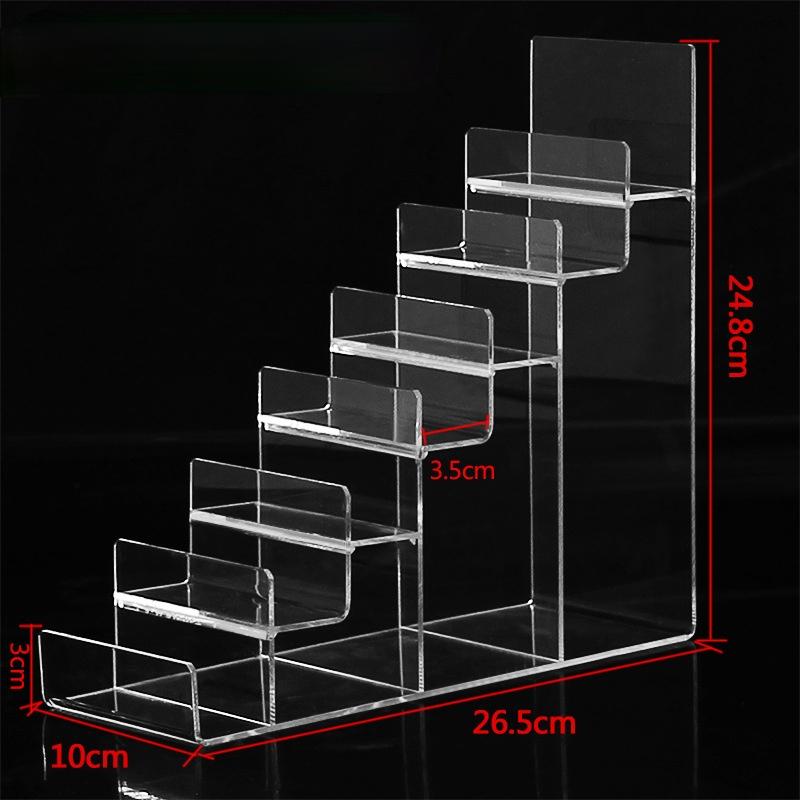 Neuer transparenter Kunststoff Arylic Sonnenbrillenhalter Brieftaschen Aufbewahrungsständer Handy Regalständer Badezimmer Organizer Mehrstufig   JU31710