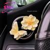 Clip de parfum de voiture, désodorisant de voiture, diffuseur d'arômes de fleurs de pêcher, accessoires de décoration de voiture, air frais