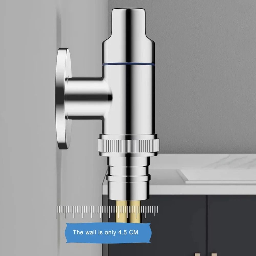 Wall Mounted Washing Machine Tap G1/2 Toilet Triangle Valve Bathroom Accessories Faucet Kitchen
