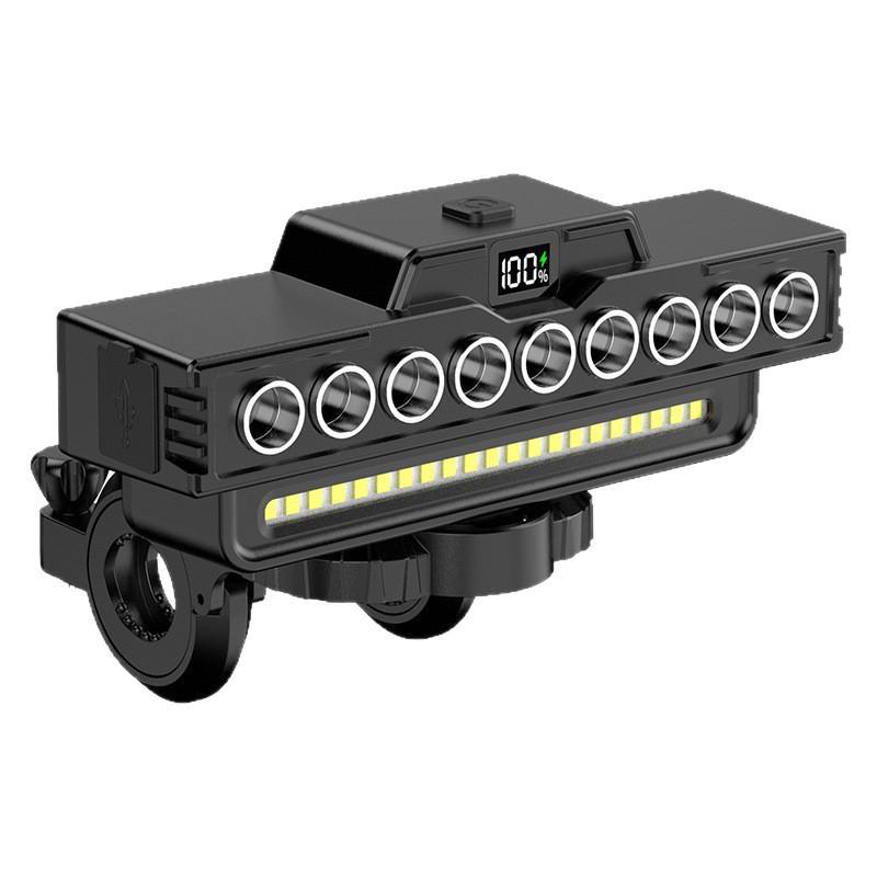 Ultra-Bright Bike Headlight  High-Decibel Horn for Night Riding