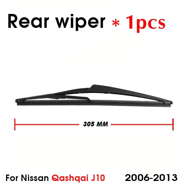 Wiper Front Rear Wiper Blades Set For Nissan Qashqai J10 2006 2007 2008 2009 2010 2011 2012 2013 Front Rear Window 24"+15"+12"