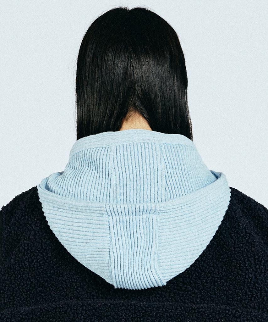 VASROCK Churros Knit Scarf Balaclava Cloud Blue