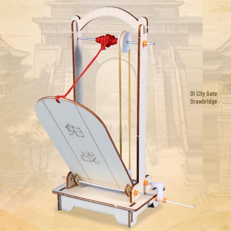 DIY Suspension Lift Bridge Model - Educational Science Kit for Kids See packaging