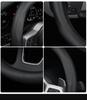 Genuine Leather Steering Wheel Cover for Jaguar XF, F-PACE, XEL, XFL, XJ, XE - All Seasons, Non-Slip.