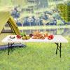 Waterproof Baroque Print Elastic Fitted Tablecloth Rectangular Outdoor Fold Table Cover  Picnic