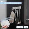 Marna Magnetic Hook Set Bathroom Small Item Storage Wall Hook Wall Mount with Magnet W620W 5-Hook (White) (Sponge/Squeegee Storage)