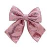Large Ribbon Bows Christmas Tree Ornament Handmade Birthday Gift Colorful Sequins Fabric Bowknot Party Accessories