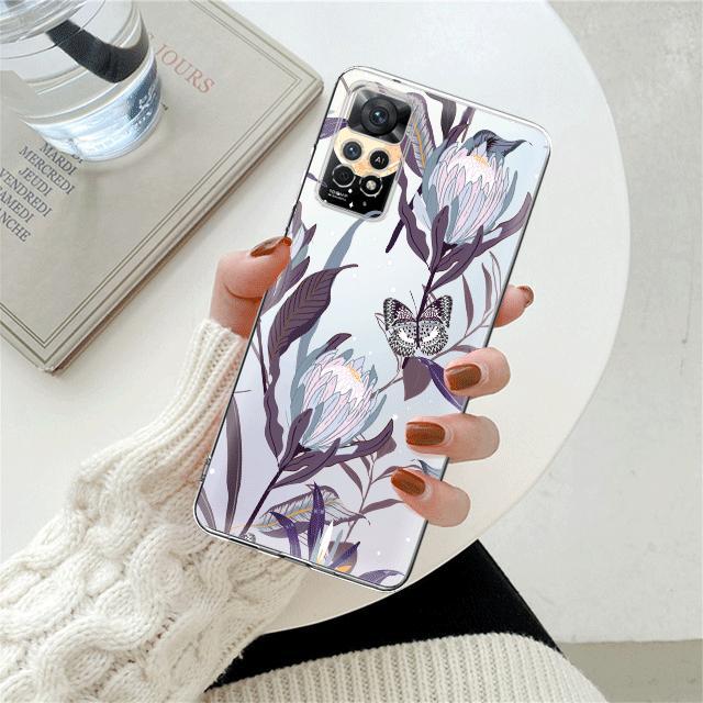 Husă de telefon cu flori de margaretă cu flori pentru Xiaomi Redmi Note 12 7 8 9 8t 11t 8 10 Pro 9s 10s 11 11s pentru Mi 9a 9 9c 9t 10 10c K40