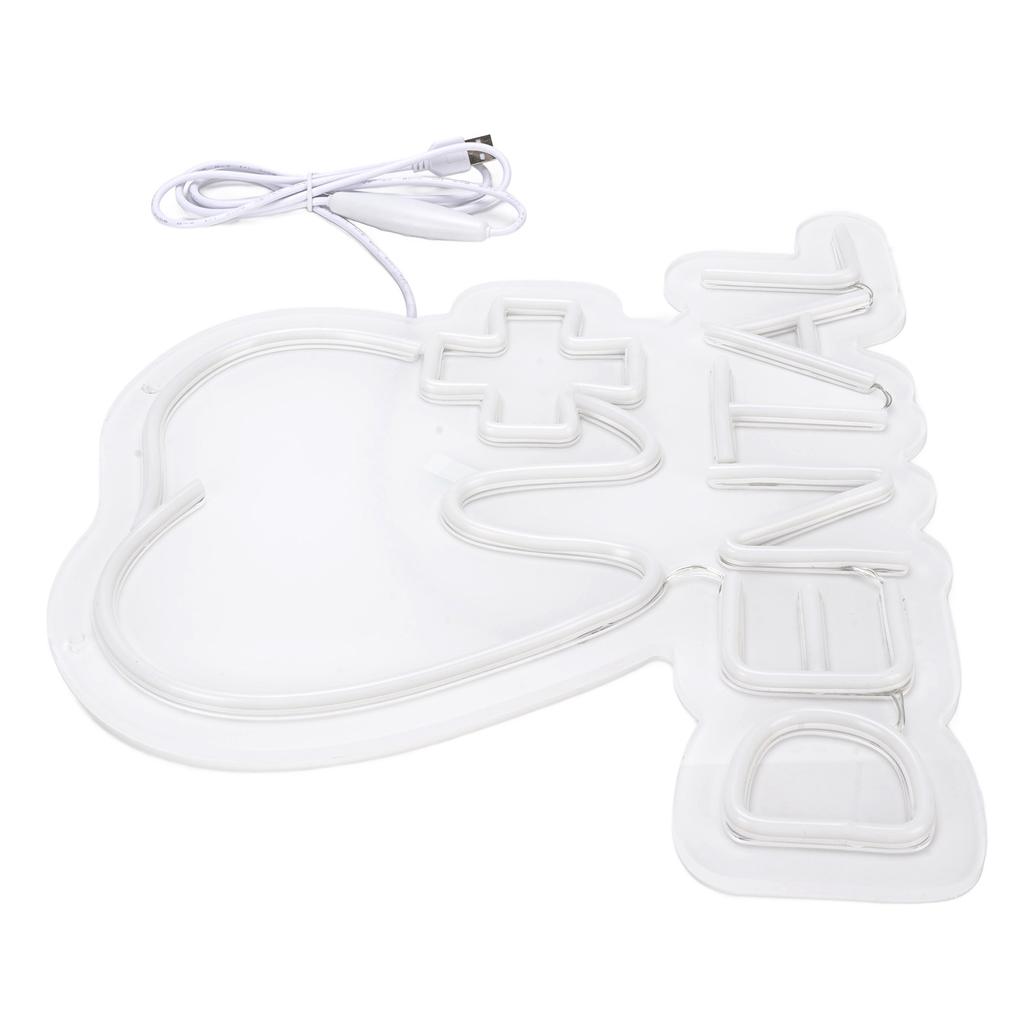 LED Neon Sign Brightness Adjustable Acrylic Panel LED Sign Decor for Theme Party USB Plug in