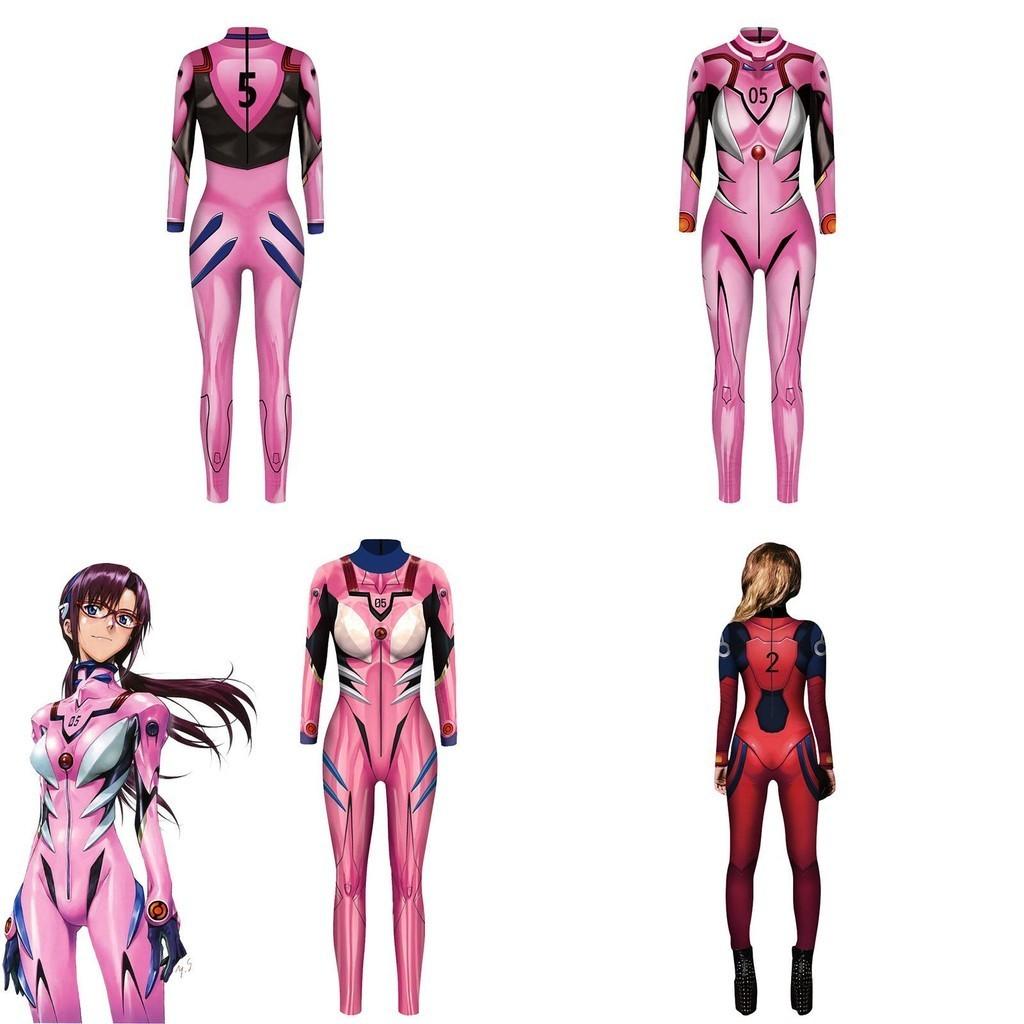 Oszałamiający Eva Neon Genesis Evangelion Asuka Langley Zentai Rajstopy Body Kostium Cosplay Dla Kobiet
