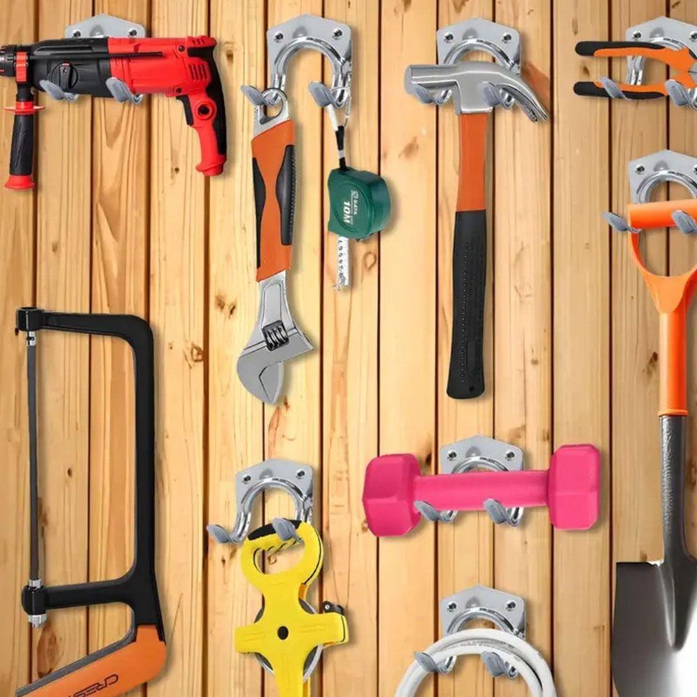 10Pcs Durable Tool Storage Hooks Easy Install Hose Storage Hook Garden Metal Hooks  Shed Organizer