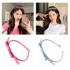 Satins Ribbon Bow Hairband Princess Headband Bride Wedding Hairhoop Decorations