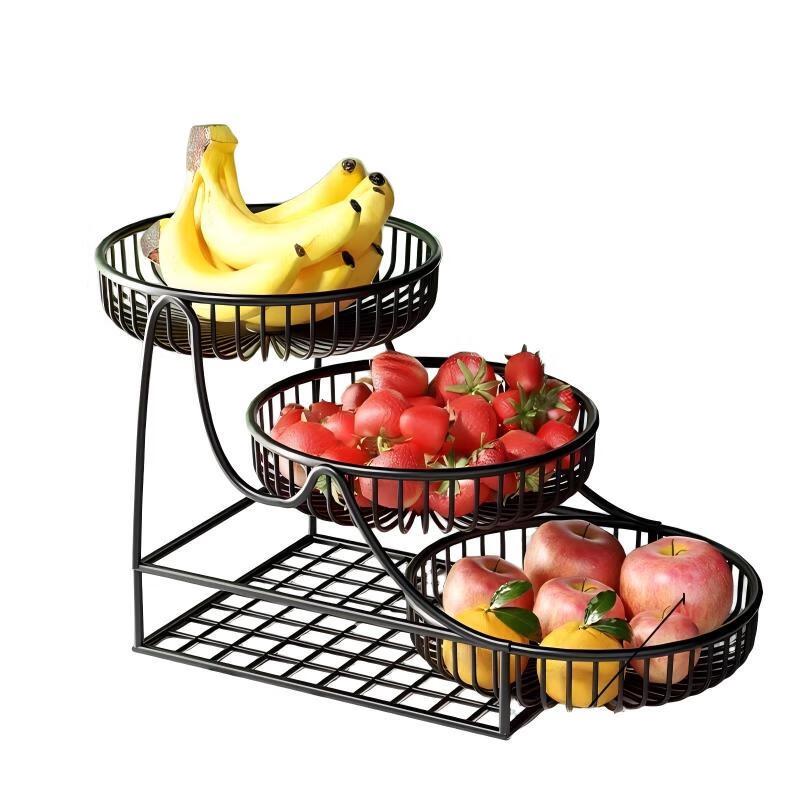 Tengyu 3-Tier Iron Art Fruit Basket