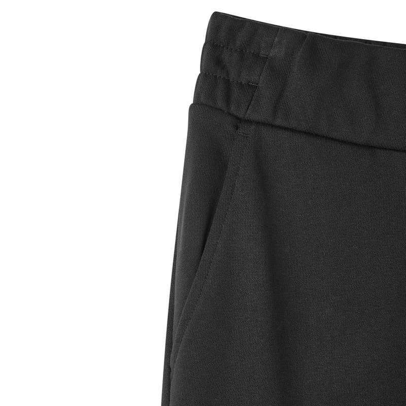 Skechers Sports Alliance Series Mid-Rise Breathable Casual Wide-Leg Knitted Sports Pants Women Pants Carbon-Black L424W023-0018