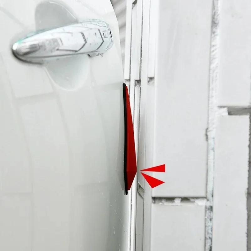 8 Piezas Pegatina Protectora Antirayaduras para Coche Parachoques de Carrocería Protección Anticolisión Bordes de Puerta Espejo Retrovisor Tira de Goma Protectora