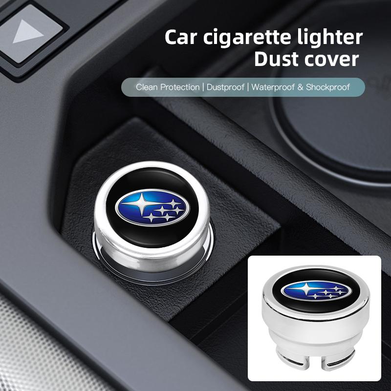 Sticker Car Cigarette Lighter Cap Auto Lighter Dust Proof Cover Accessories For Subaru STI XV Forester BRZ qOutback Crosstrek WRX