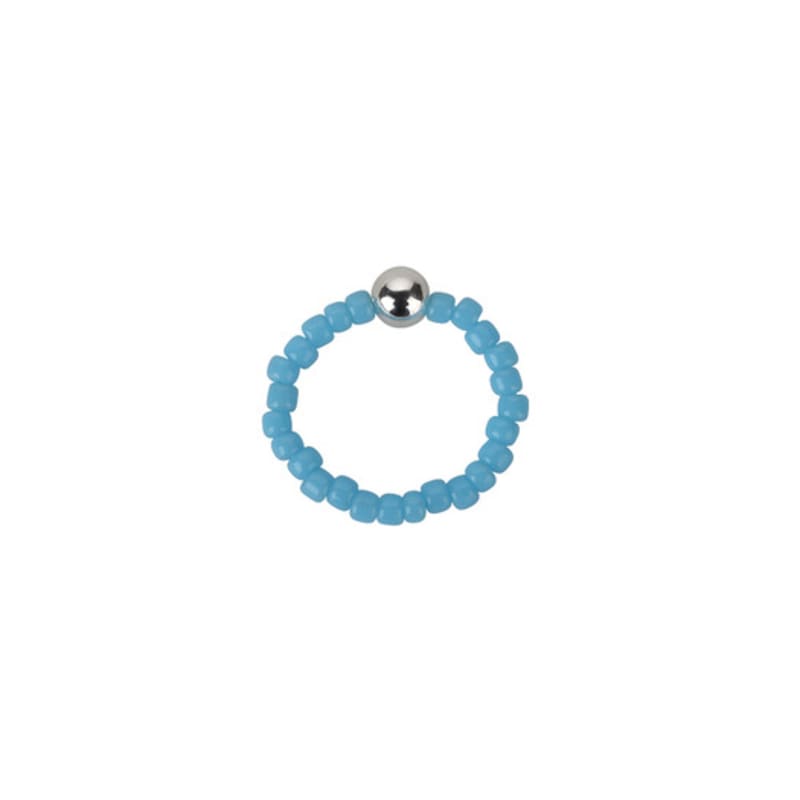 Charmy silver beads toe ring (3colors)