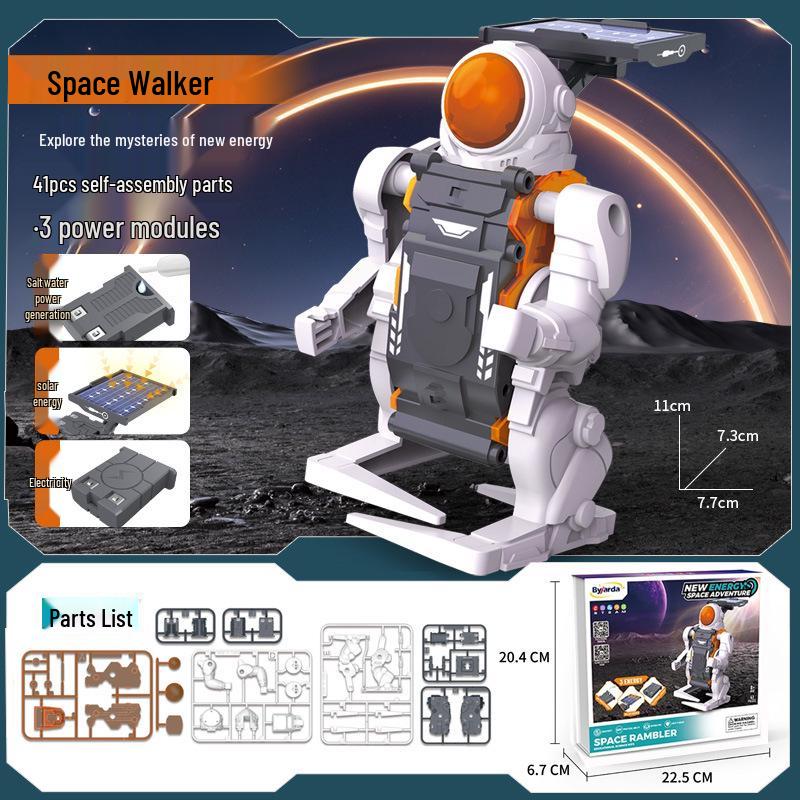 Solar-Powered Mechanical Dog & Cow Educational Toy Kit for Boys Ages 8-9