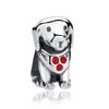 Zirconia Color Sterling Cane Animaletto Cane Cane Bulldog Perline Adatte Braccialetto da Polso Originale Ciondolo Gioielli Fai da Te Braccialetto da Polso alla Moda
