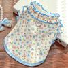 Summer Floral Puppy Vest Pet Princess Dress for Small Medium-sized Dogs And Cats Teddy Bear Soft Home Cake Skirt Clothes
