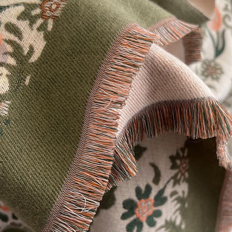 2023 Women's Winter Imitation Cashmere Scarf - Korean Style Cashew Pattern Warm Shawl and Neck Warmer