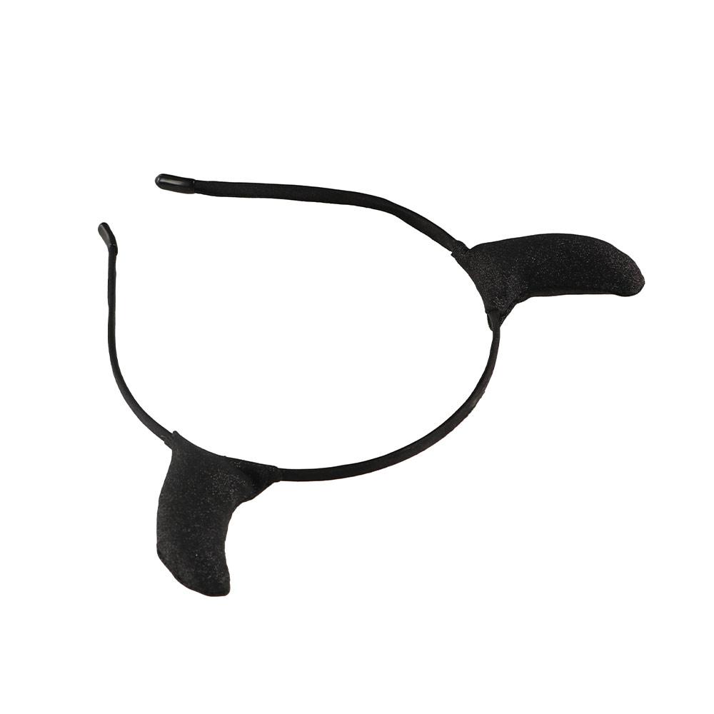 Sequins Halloween Hair Hoop Cloth Cow Horn Hairband Funny Adult