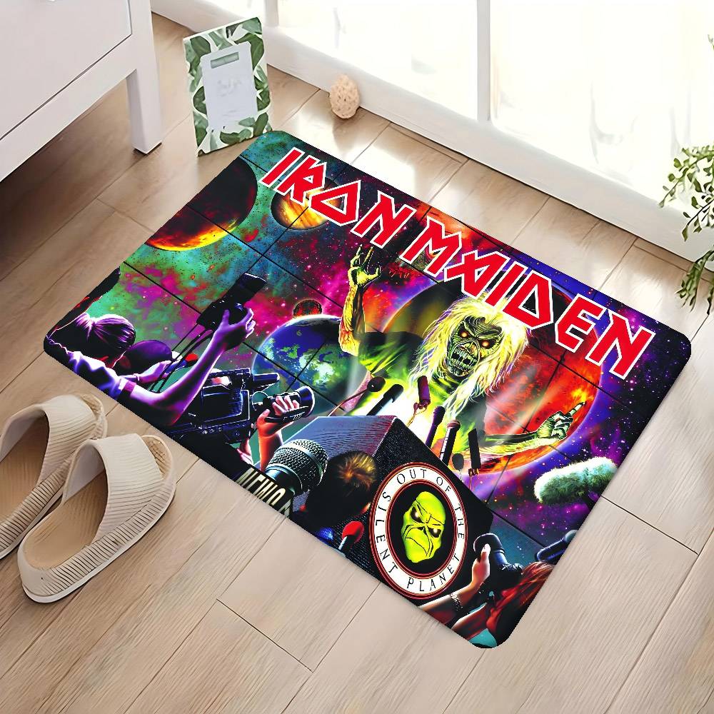 I-iron Maiden Floor Mat Kids Room Bedroom Decoration Balcony Anti-Slip Doormat Living Room Welcome Rug
