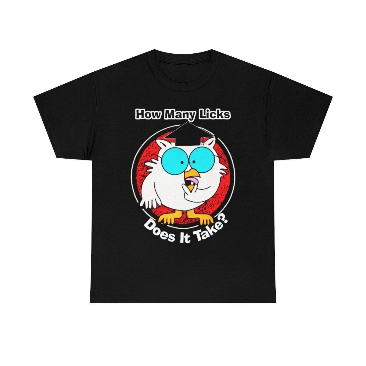 How Many Licks Does It Take ? Short Sleeve Tee XL
