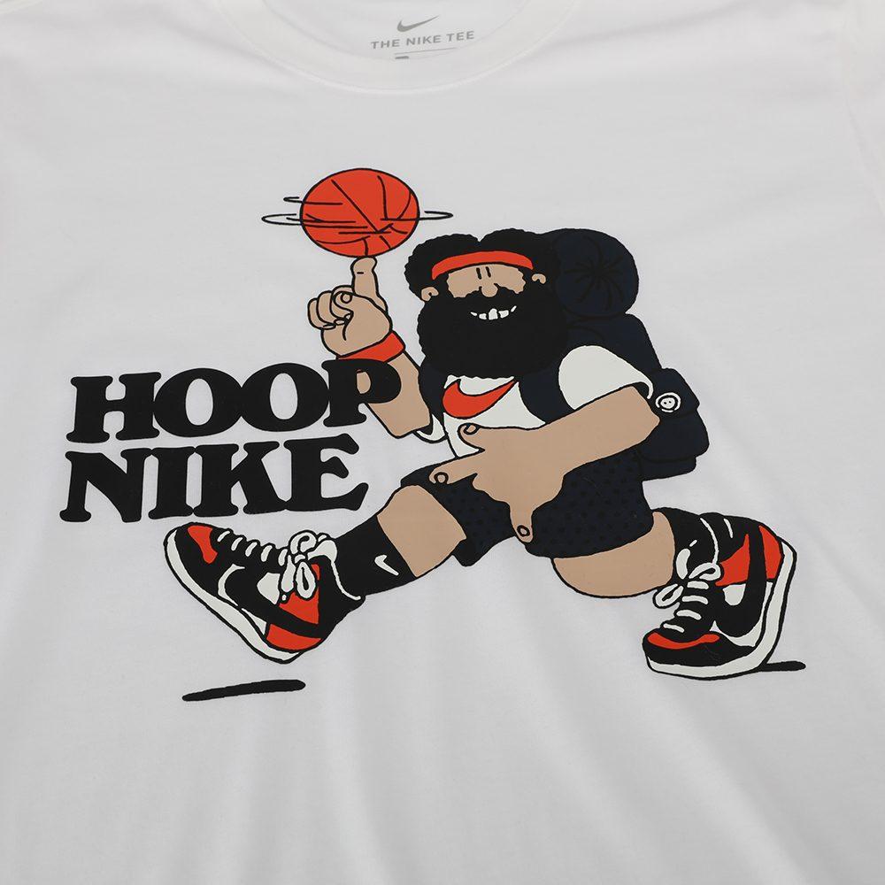 Nike T Shirts Men's White Crew Neck Moderate Straight Fit CV4870-100