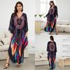 Women's Printed Beach Kaftans Summer Maxi Dress Cover-Ups for Swimwear, Vacation Essentials,Bulk Supply with Big Discounts