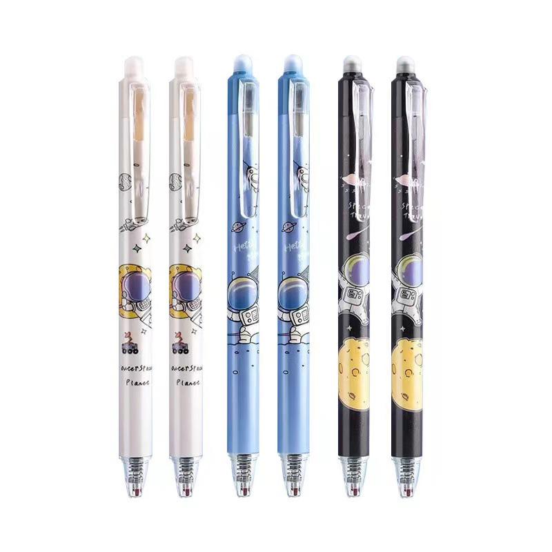 0.5mm Heat Erasable Clickable Gel Pen Refill - Black Ink, Easy Erase, for Primary Students 0.5mm