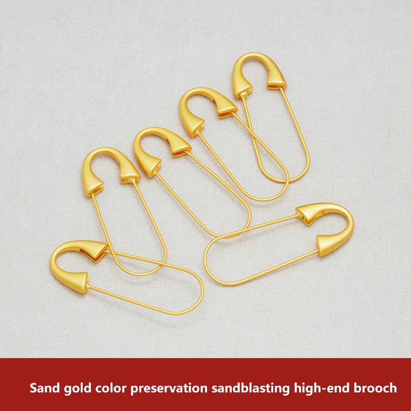 5/10 ks Zlatá kovová zavírací špendlík Pevný s očkem Pro brože Šperky Řemesla Oblečení Doplňky Špendlíky Špendlíkovky