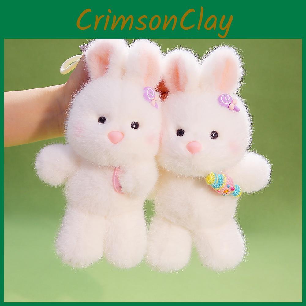Cute Rabbit Plush Toy Keyring With Soft Fabric Material For Daily Use And Decorations