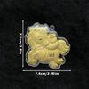 Imitation Gold Foil Zodiac Horse Pendant Lucky Horse Phone Chain Bag Pendant  Personal Accessory