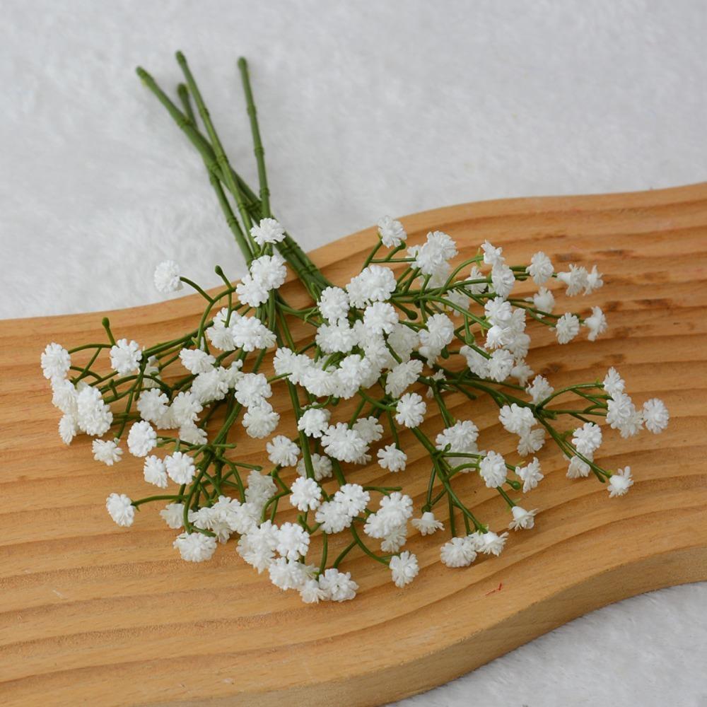 5/10Pcs Artificial Flowers Plastic Home Decor Bride Bouquet for Wedding Party Garden Decoration Baby's Breath DIY Fake Flowers