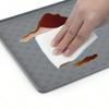 Silicone pet placemat anti-spill dog cat food mat foldable paw print cat and dog supplies pet feeding mat