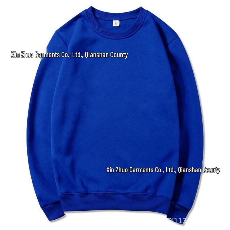 Unisex volná fleecová mikina s kulatým výstřihem - Podzimní/Zimní ležérní oblečení